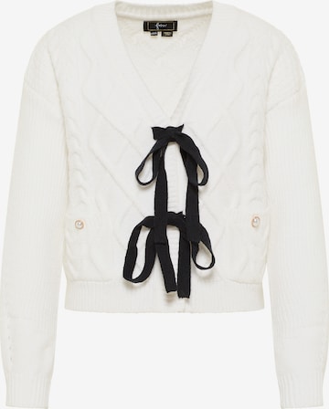 Cardigan faina en blanc : devant