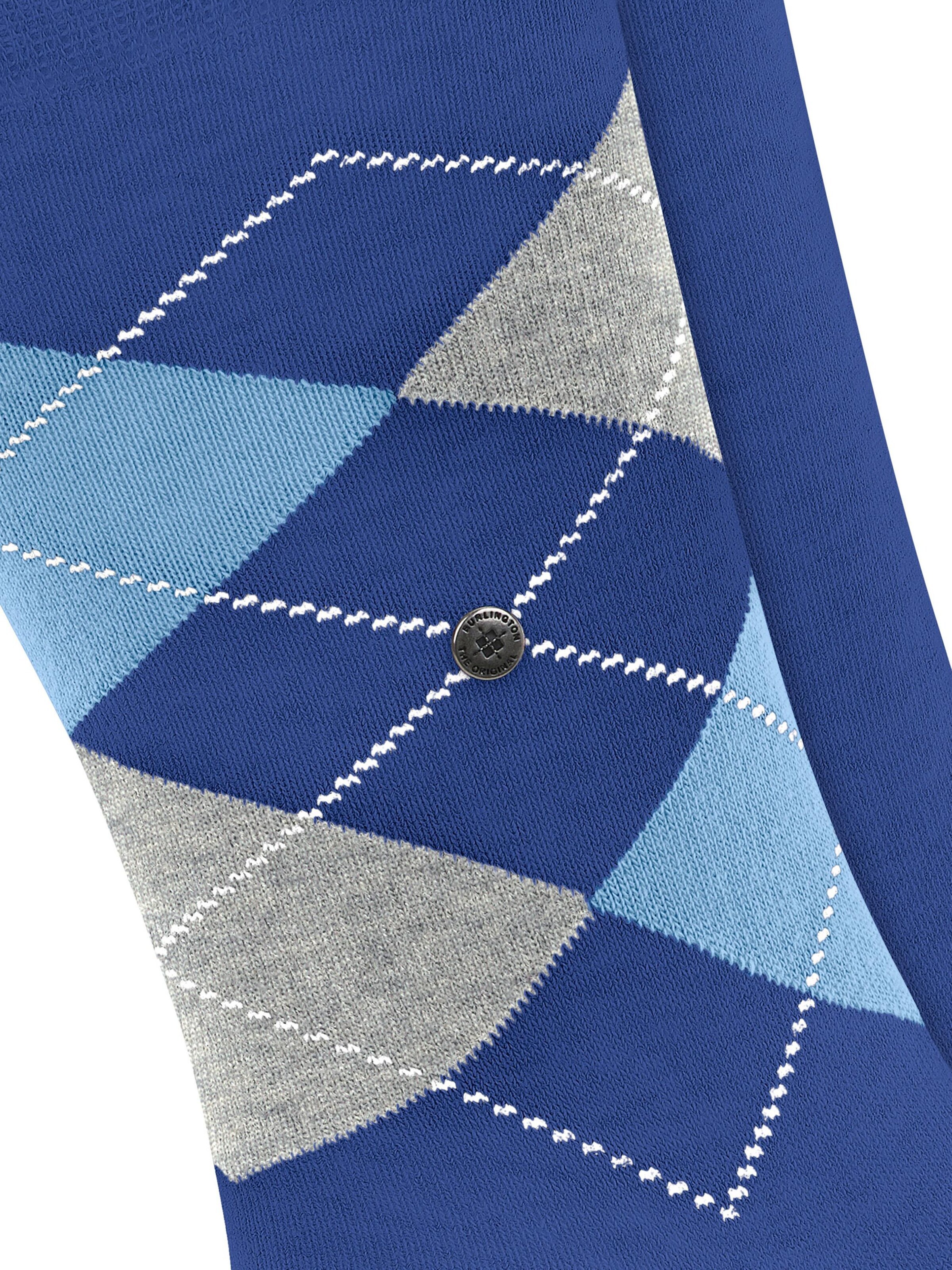 BURLINGTON Socks 'Everyday Argyle Mix 2-Pack' in Blue