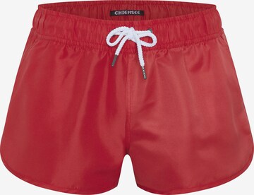 CHIEMSEE Regular Badeshorts in Rot: predná strana