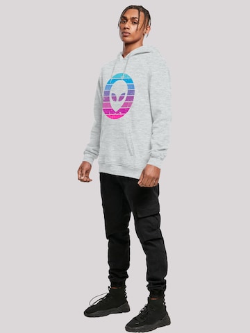 Sweat-shirt 'Alien Kopf' F4NT4STIC en gris