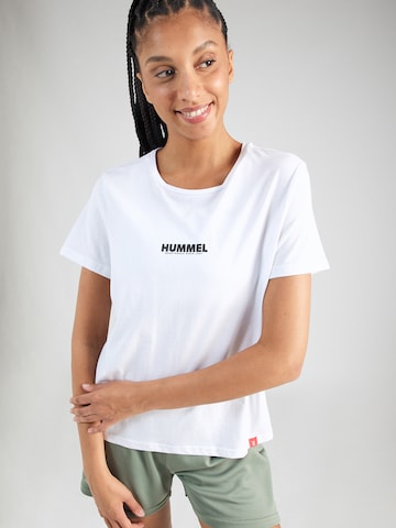 Hummel - Camiseta funcional 'Legacy' en blanco: frente