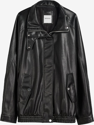 Veste mi-saison Bershka en noir : devant