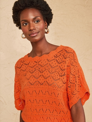 love & roses Trui in Oranje