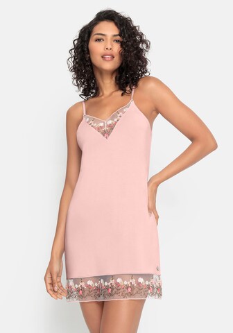 LASCANA Negligee in Pink: front