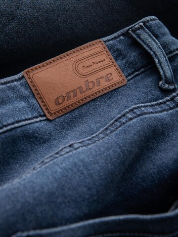 Ombre Slimfit Jeans in Blauw