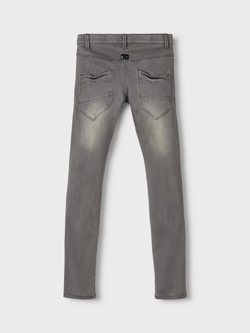 NAME IT Slimfit Jeans 'CLAS' in Grau: predná strana