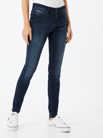 Skinny Jeans 'Nora' de la Tommy Jeans pe albastru: față