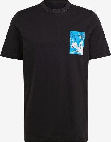 ADIDAS ORIGINALS Shirt 'Adventure Graphic' in Black: front
