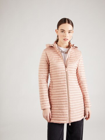 SAVE THE DUCK Between-Seasons Coat 'MEGS' in Pink: front