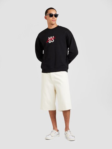 HUGO Sweatshirt 'Dlogonty' i svart
