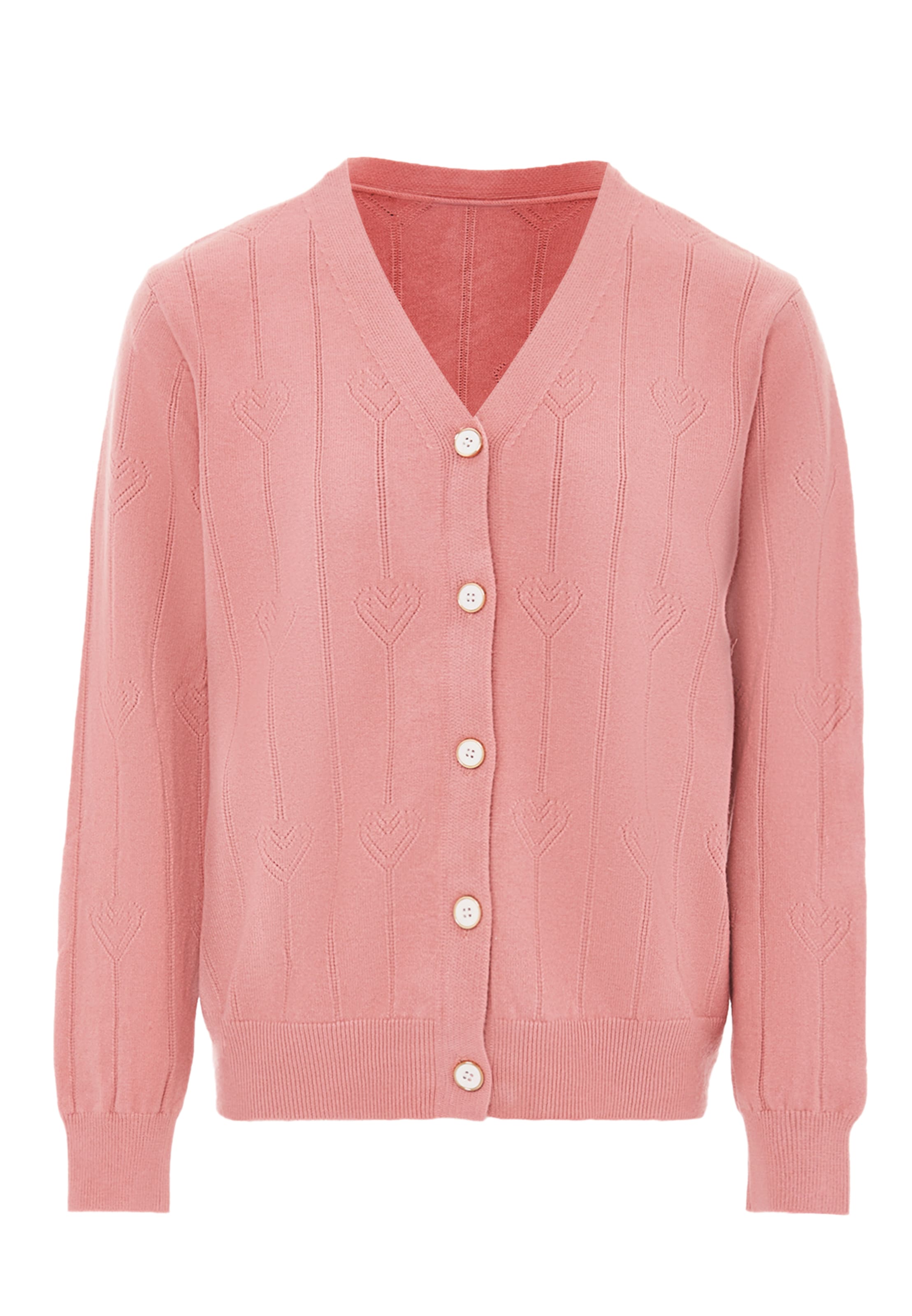 SANIKA Strickjacke in Pink: Vorderseite