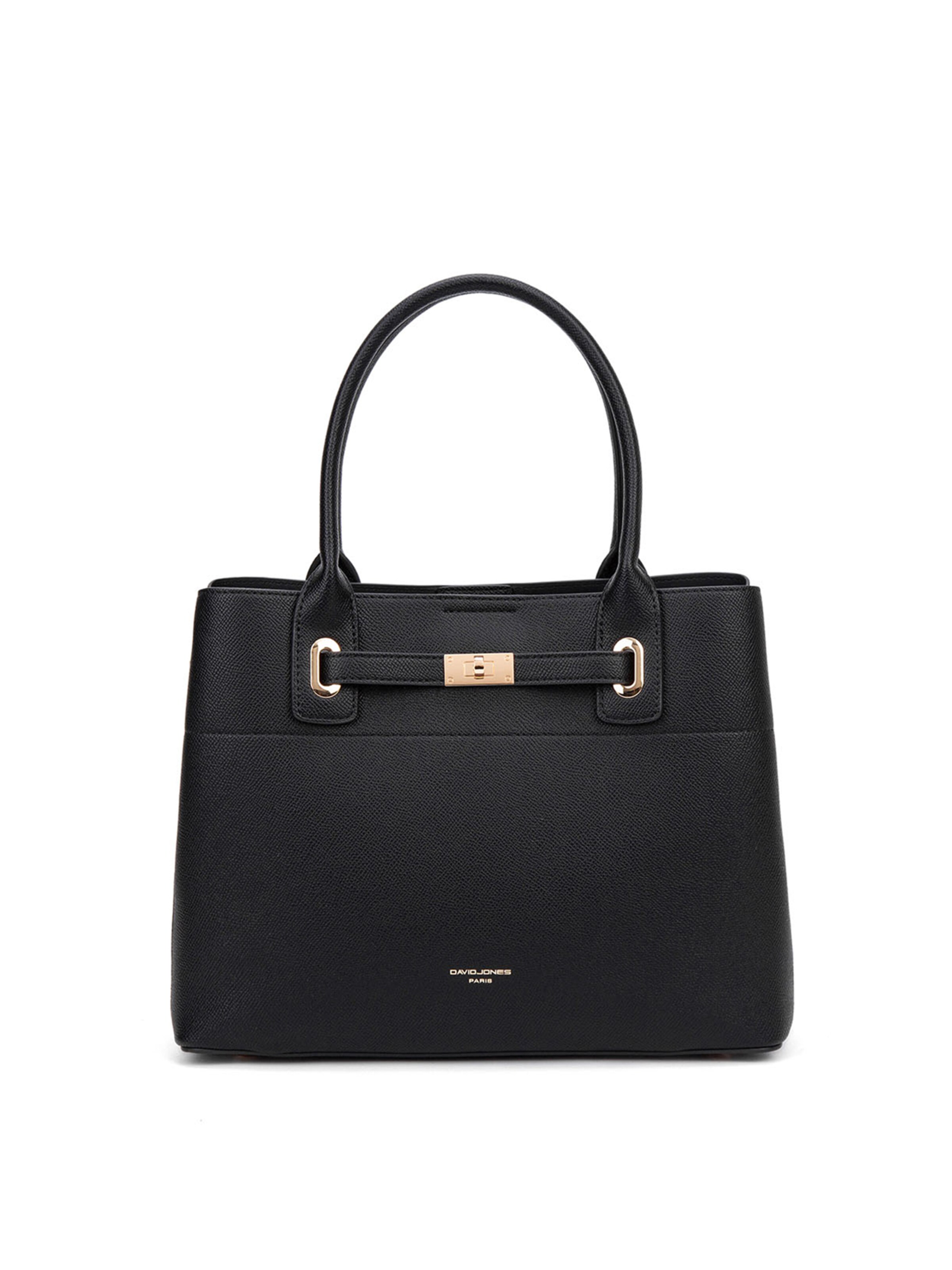 Borsa a mano di David Jones in nero: frontale