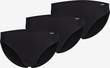 Slip ' Cotton Essentials ' Skiny en noir : devant