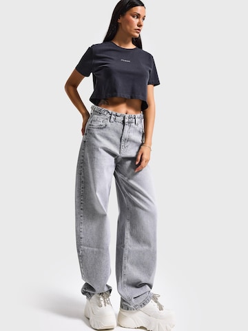 IT'S BASIC Loose fit Jeans 'Skater Mid Rise Jeans' in Grey