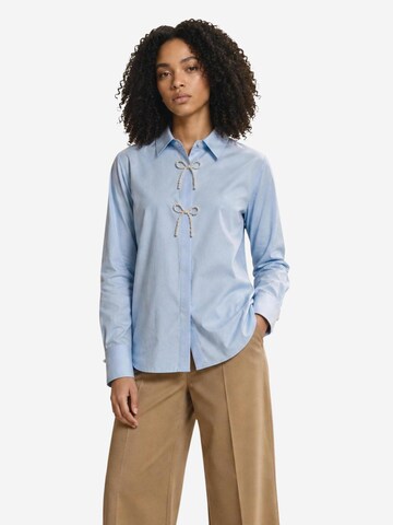 Camicia da donna 'ONLALLEGRA L/S PEARL SHIRT WVN 15376883' di ONLY in blu