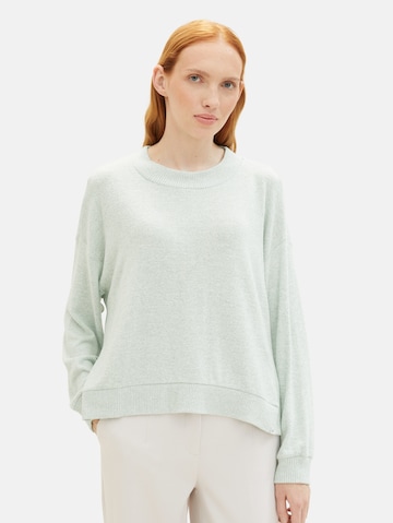 TOM TAILOR DENIM Pullover in Grün: Vorderseite
