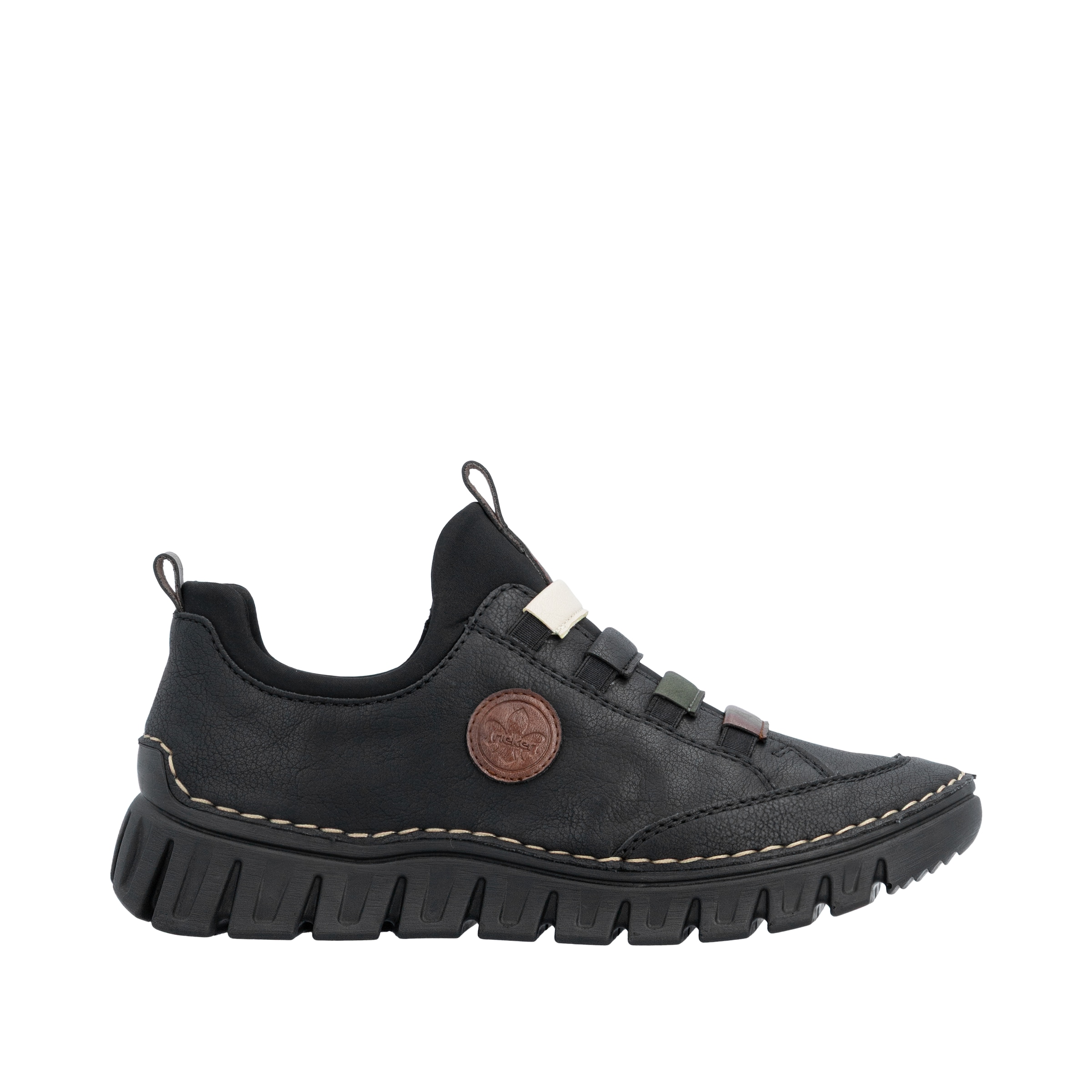 Rieker Slip On in Schwarz