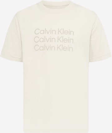 Calvin Klein Sport Performance shirt in Beige: front