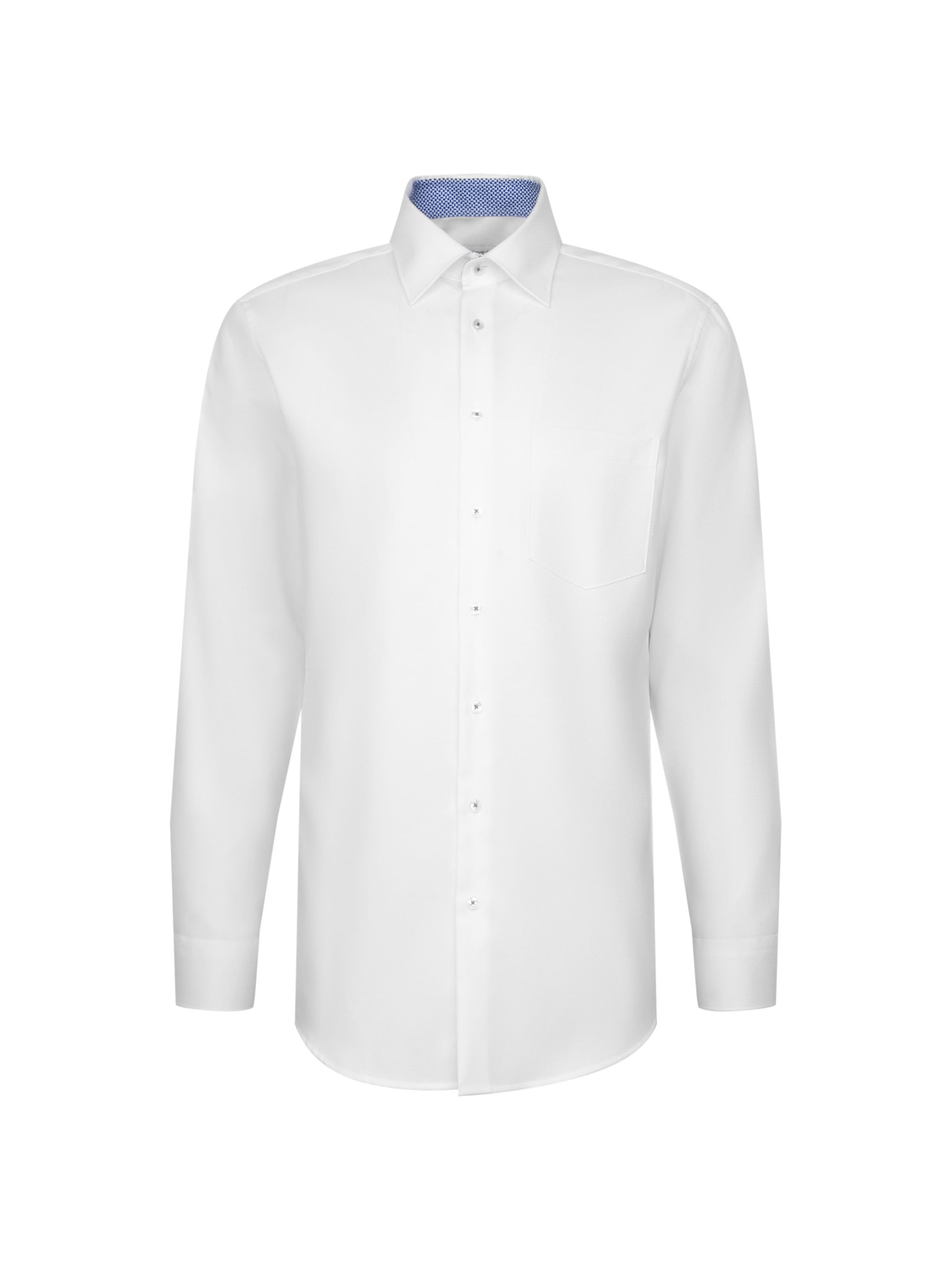 Coupe regular Chemise business 'SMART ESSENTIALS' SEIDENSTICKER en blanc : devant