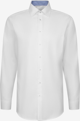 Coupe regular Chemise business 'SMART ESSENTIALS' SEIDENSTICKER en blanc : devant
