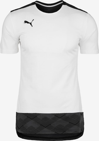 PUMA T-Shirt 'TeamFinal 21' in Weiß: predná strana