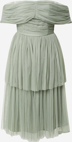 Robe de cocktail Maya Deluxe en vert : devant