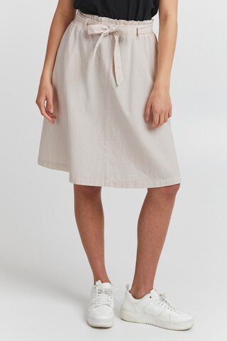 Oxmo - Falda 'Lerke' en beige: frente