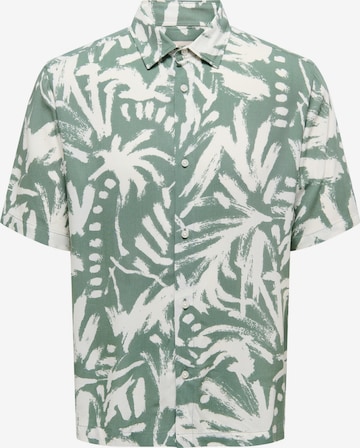 Only & Sons Srajca 'ONSELI' | zelena barva: sprednja stran