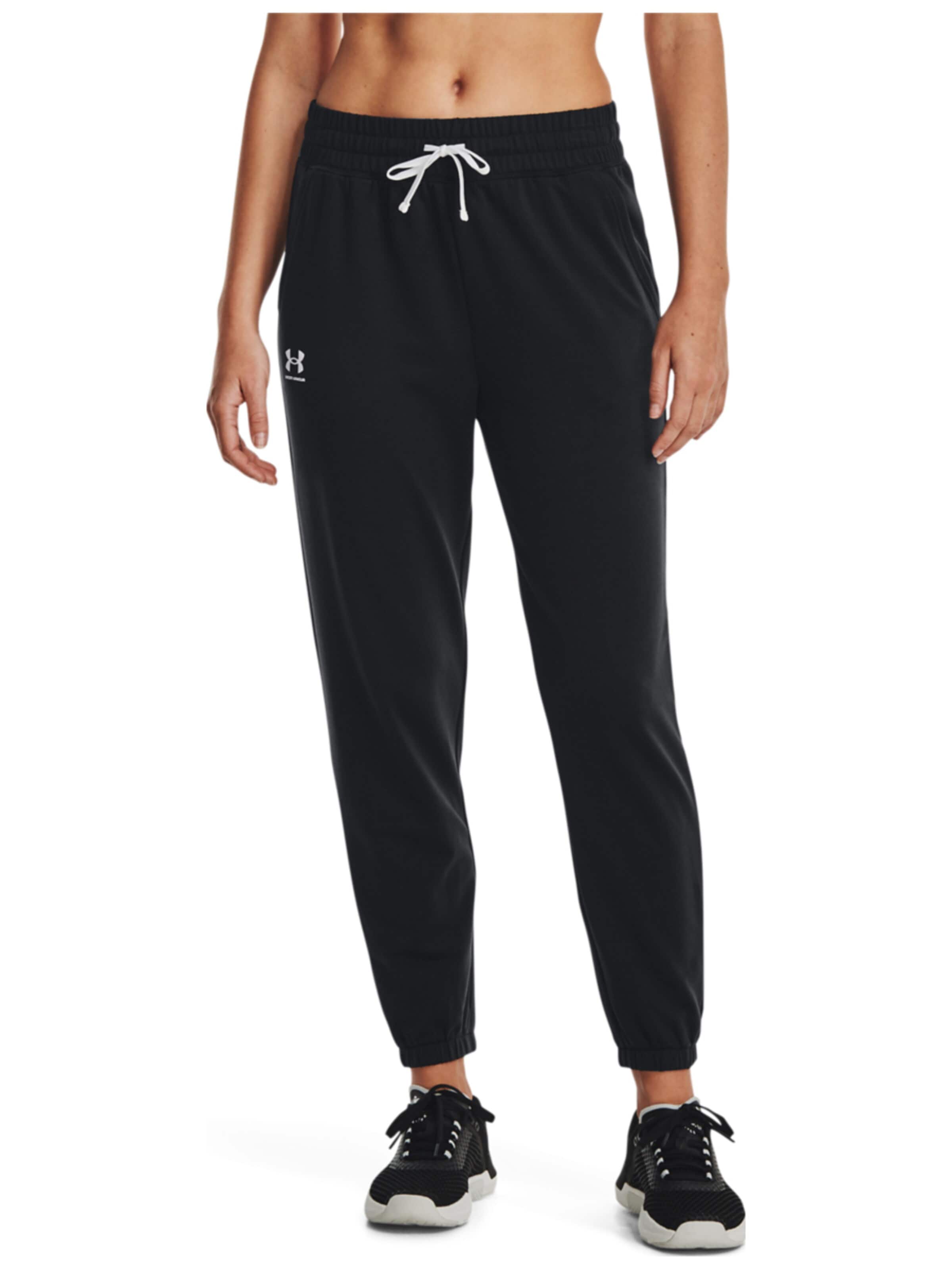 UNDER ARMOUR Regular Sporthose 'Under Armour Rival Terry'‌‌‌‌‌‌‌‌‌ in Schwarz: Vorderseite