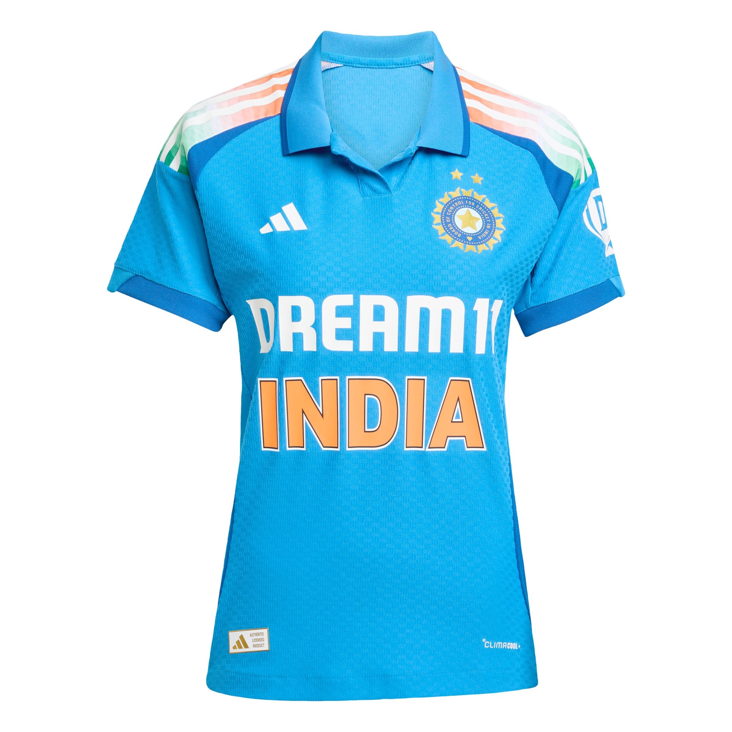 ADIDAS PERFORMANCE Jersey 'Indien Cricket One Day' in Light blue / Orange / White, Item view