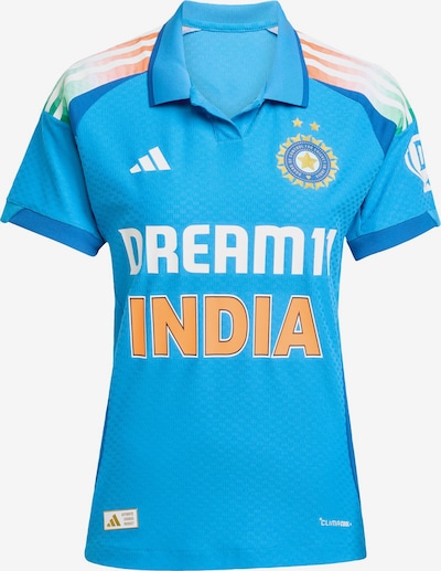 ADIDAS PERFORMANCE Maillot 'Indien Cricket One Day' en bleu clair / orange / blanc, Vue avec produit