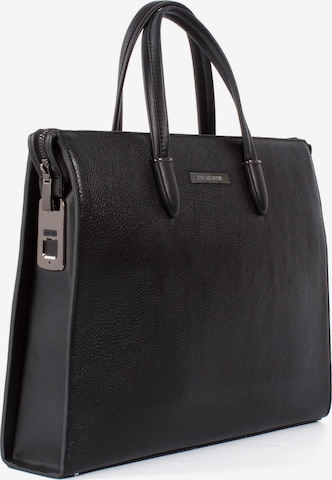 Mallette 'OBSIDIAN FINGERPRINT RECOGNITION' CYCAS D'OR en noir : devant