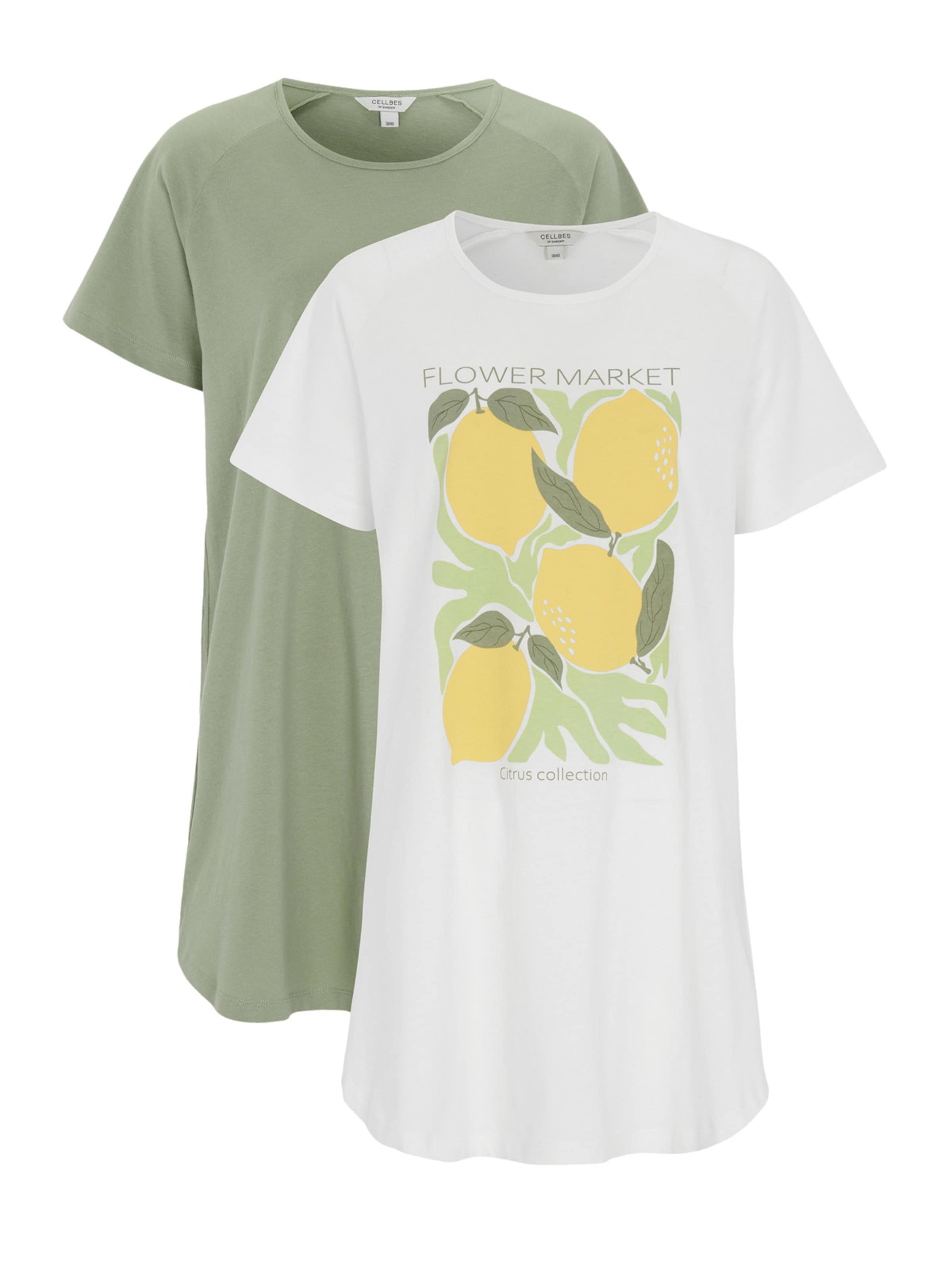 Cellbes of Sweden Shirt in Lemon / Olive / Apple / White, Item view