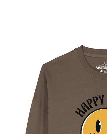 Sweat-shirt 'Happy Times ' Watapparel en marron