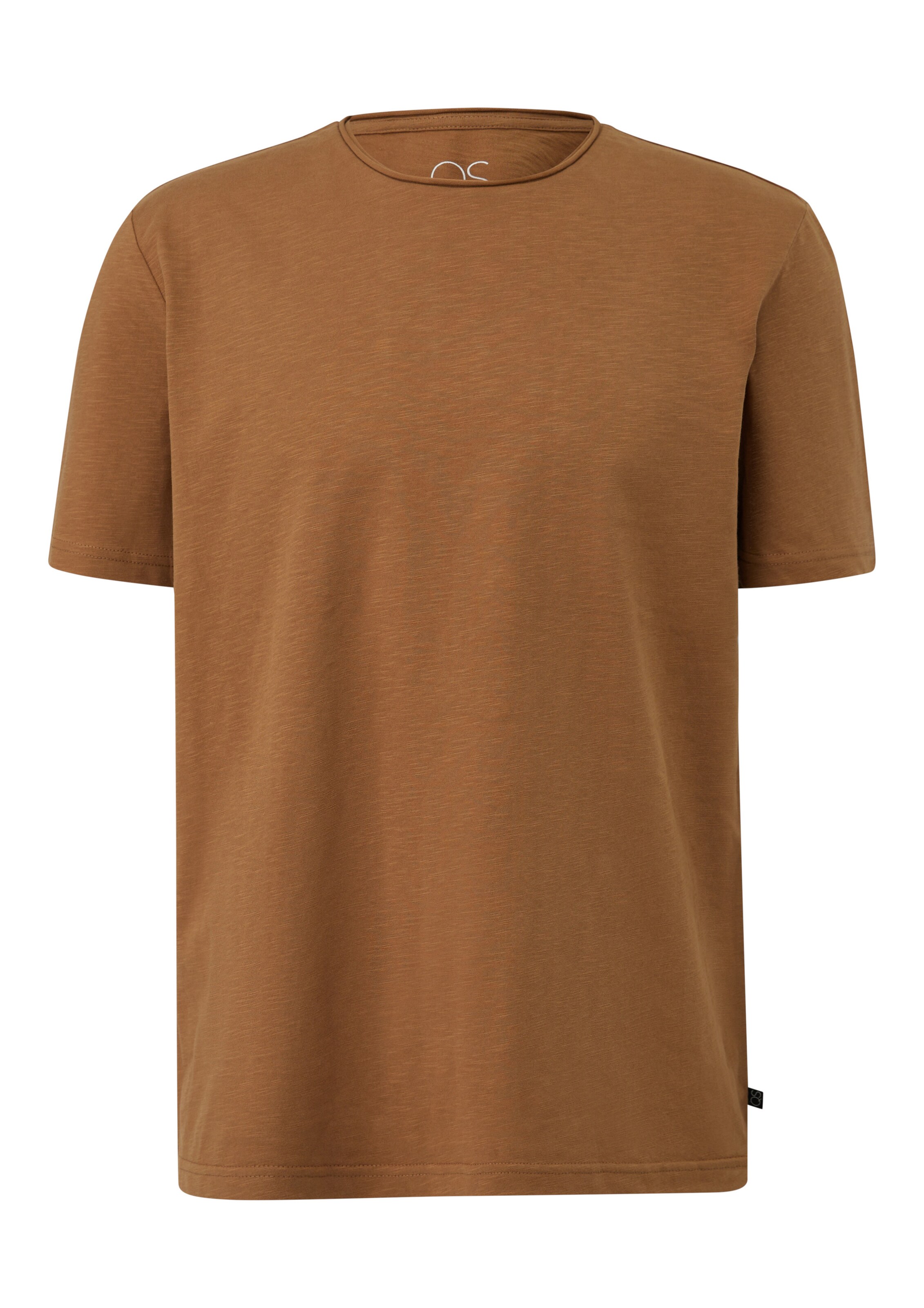 T-Shirt QS en marron : devant