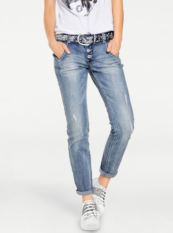 heine Regular Jeans in Blauw: voorkant
