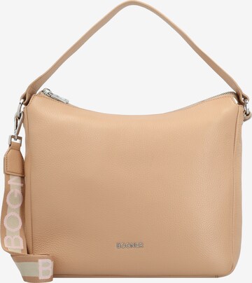 BOGNER Schoudertas in Beige: voorkant