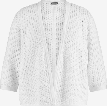 Cardigan SAMOON en blanc : devant