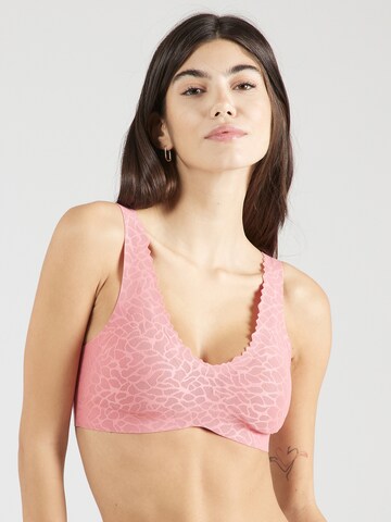 SLOGGI Bralette Bra 'Zero Feel' in Pink: front