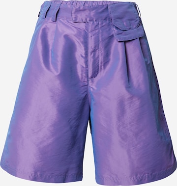 Reebok Athletic Pants in Purple: front