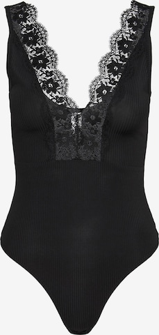 PIECES Shirt bodysuit 'NOAMI' in Black: front