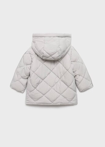 MANGO KIDS Winter Jacket 'Bone' in Grey