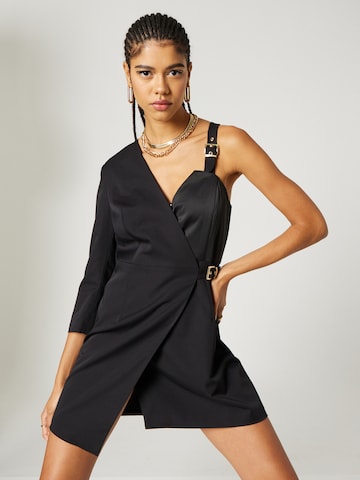 Hoermanseder x About You Cocktail Dress 'Helen' in Black: front