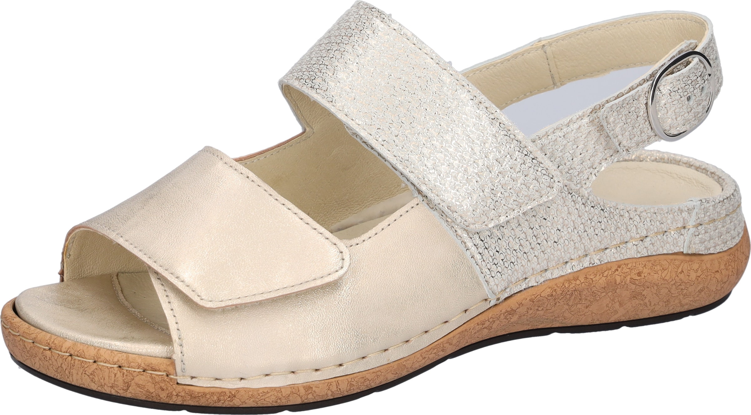 WALDLÄUFER Sandale in Gold: Vorderseite