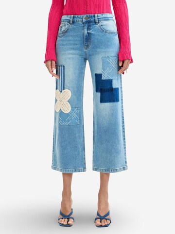 Desigual Wide leg Jeans 'LETO 26SWDD24' in Blauw: voorkant