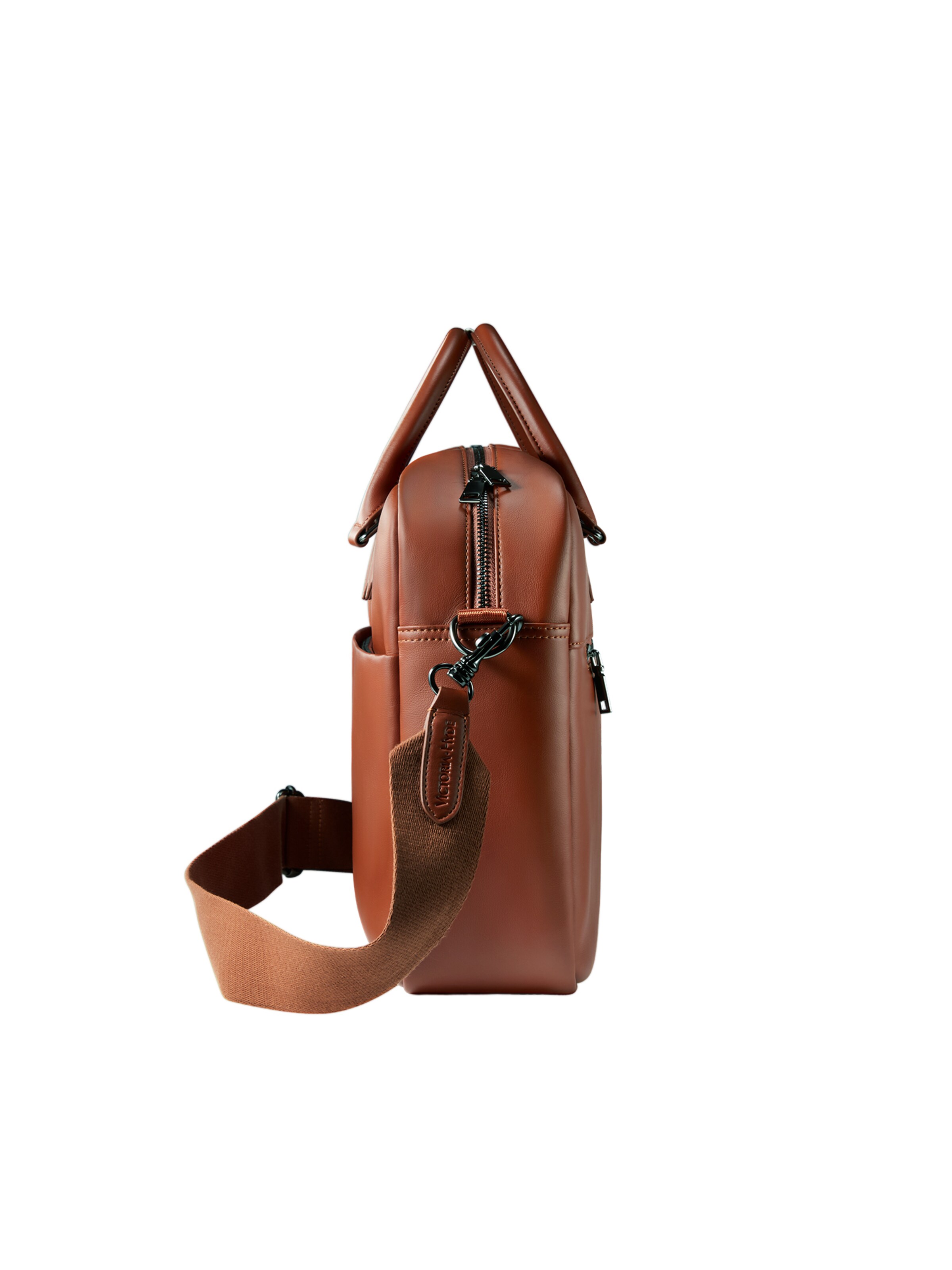 Victoria Hyde Tietokonelaukku 'New Work' värissä ruskea