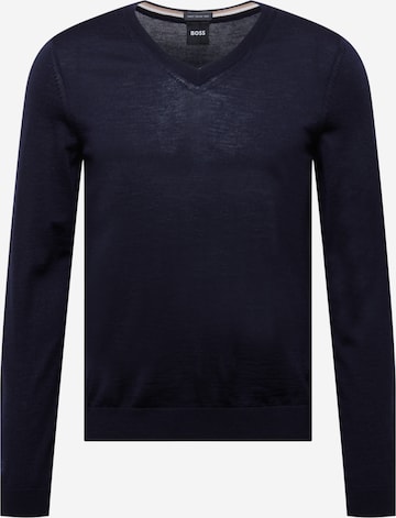 BOSS Black Sweater 'Melba' in Blue: front