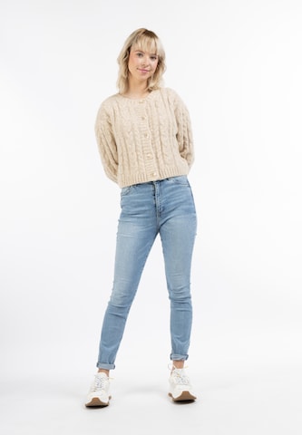 MYMO Knit Cardigan in Beige