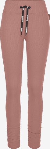 BENCH Skinny Legginsy w kolorze różowy: przód