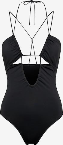 Costum de baie întreg de la Calvin Klein Swimwear pe negru: față